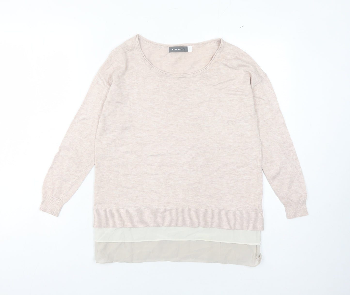 Mint Velvet Women's Beige Pullover Jumper, Size 10