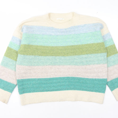 Little Lies Women's Multicoloured Striped Jumper S