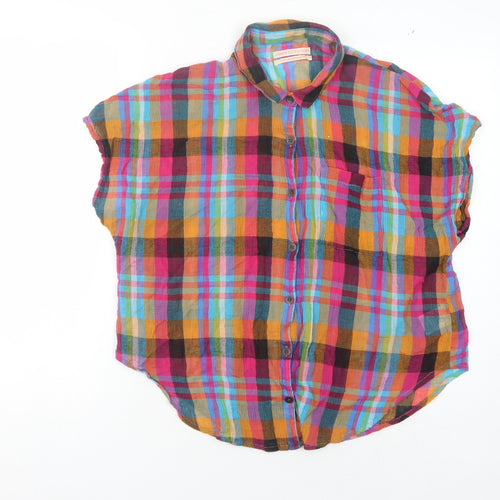 Urban Outfitters Women's Multicoloured XS Plaid Button-Up