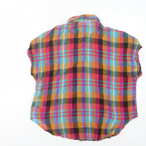Urban Outfitters Women's Multicoloured XS Plaid Button-Up