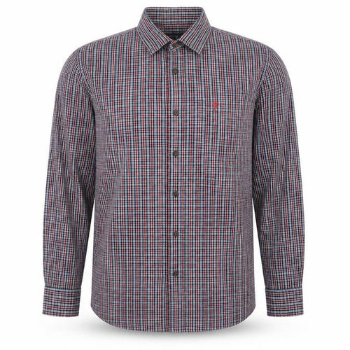 Farah Jeans Men's Plaid Long Sleeve Shirt - Large