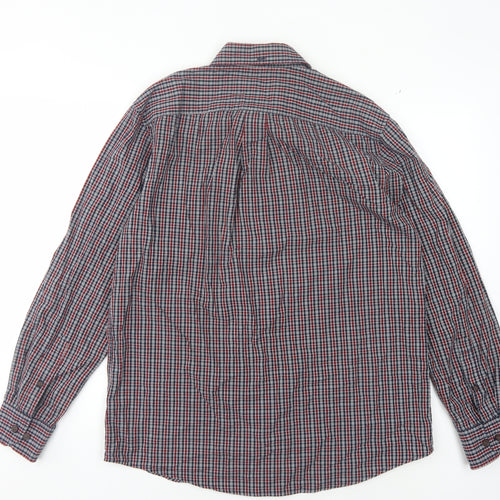 Farah Jeans Men's Plaid Long Sleeve Shirt - Large
