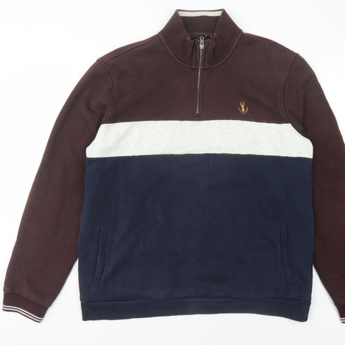 Next Men's XL Colour Block Pullover Sweatshirt
