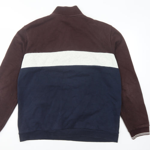 Next Men's XL Colour Block Pullover Sweatshirt