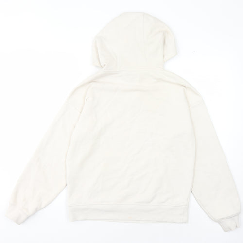 FILA Unisex Ivory Pullover Hoodie Size S - Comfy Casual Wear