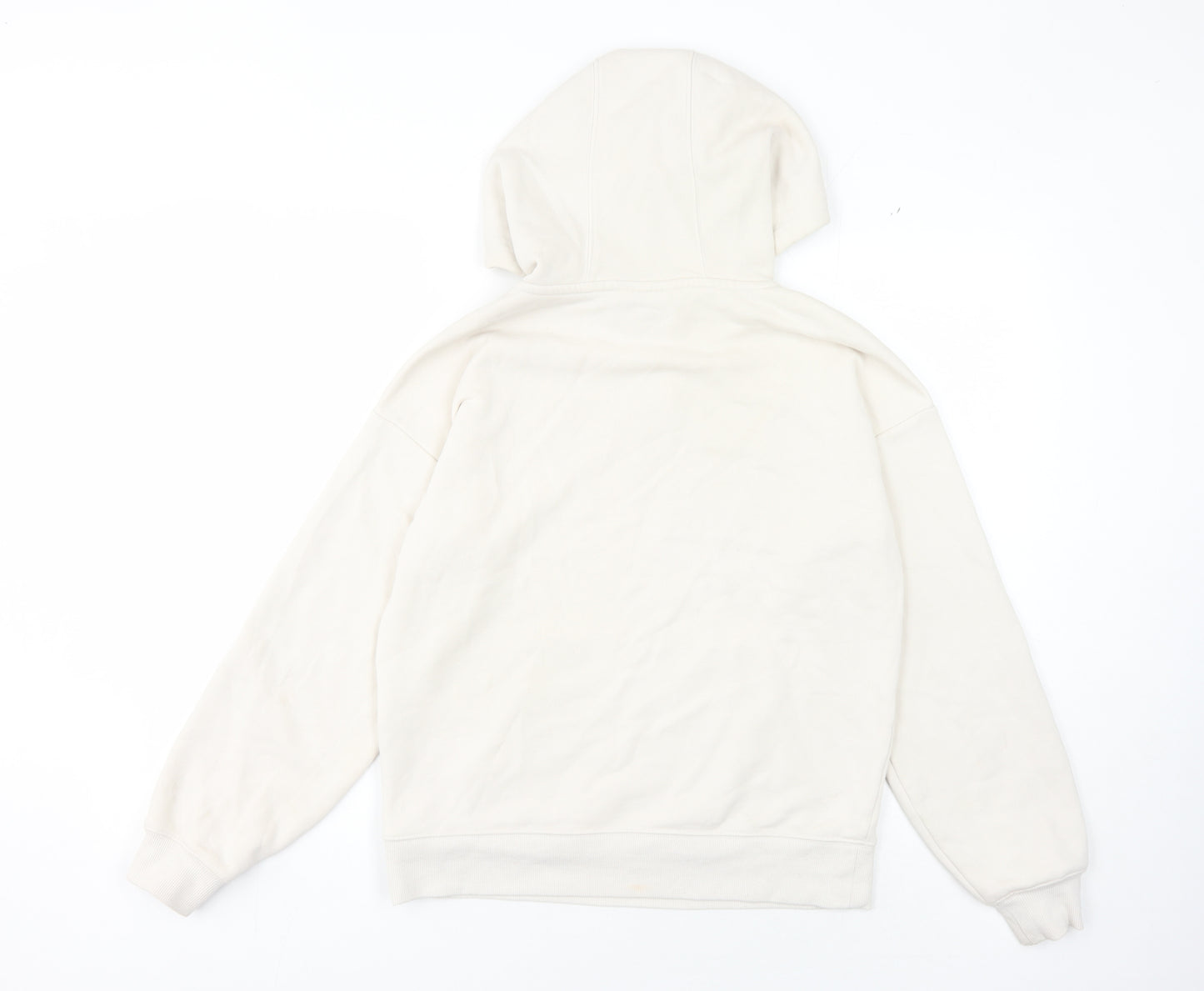 FILA Unisex Ivory Pullover Hoodie Size S - Comfy Casual Wear
