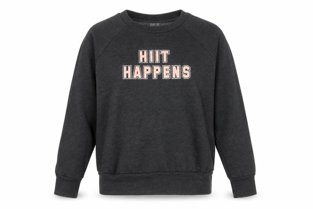 Front view of Sweaty Betty Women's Grey S Pullover Sweatshirt Activewear
