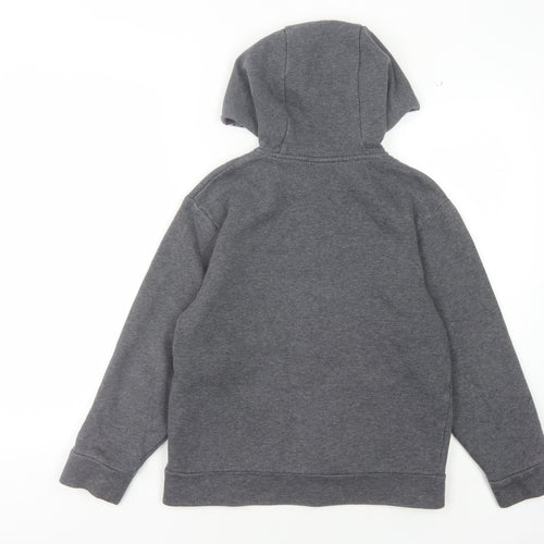 Nike Girls Grey M Hoodie with Logo Accents