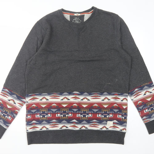 O'Neill Men's Grey Geometric Pullover Sweatshirt XL