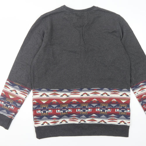 O'Neill Men's Grey Geometric Pullover Sweatshirt XL