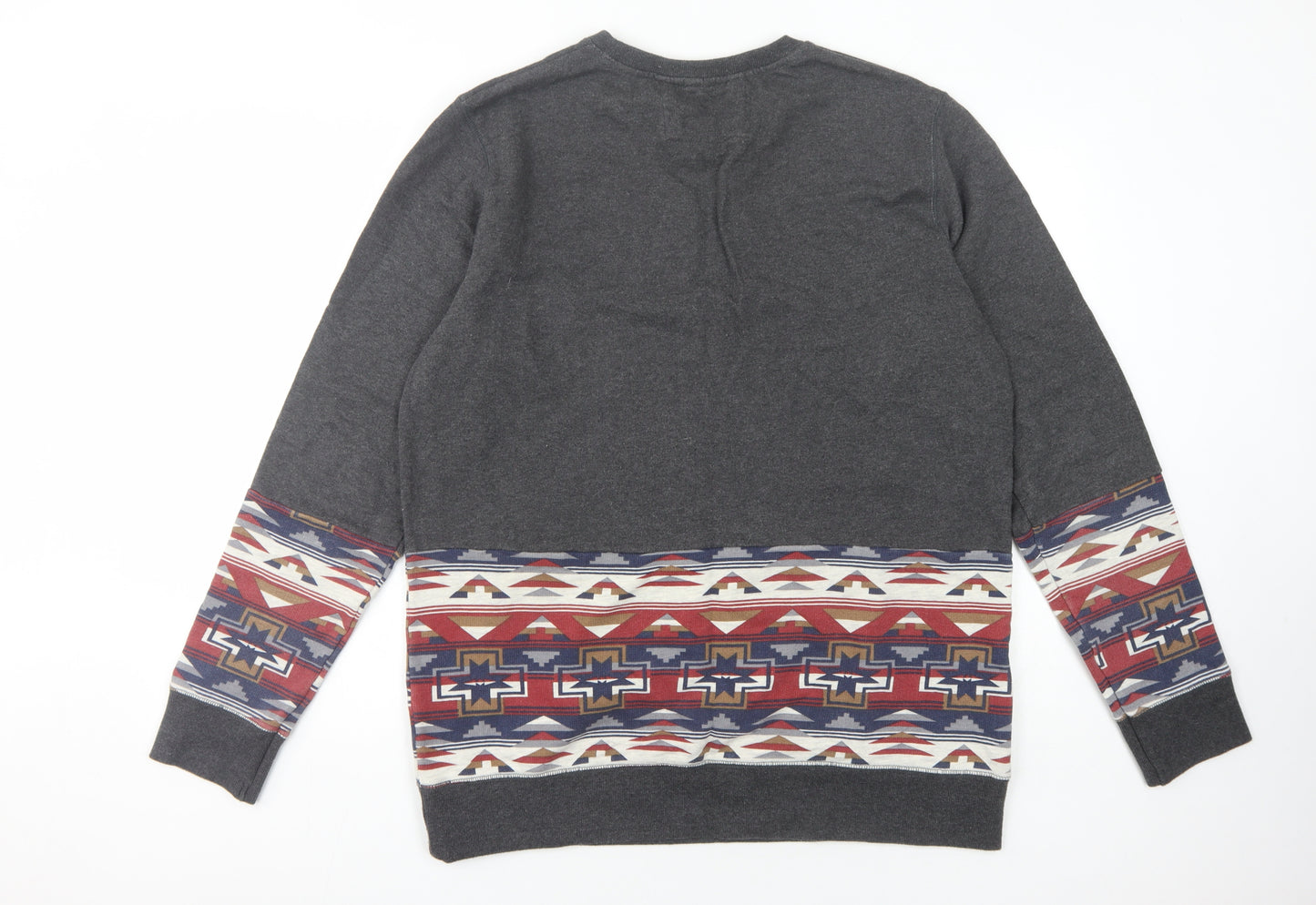 O'Neill Men's Grey Geometric Pullover Sweatshirt XL