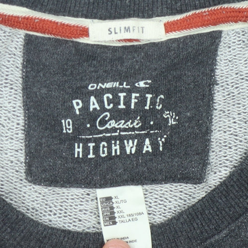O'Neill Men's Grey Geometric Pullover Sweatshirt XL