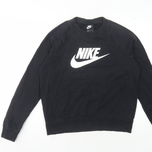 Nike Unisex Black Pullover Sweatshirt M - Graphic Sportswear