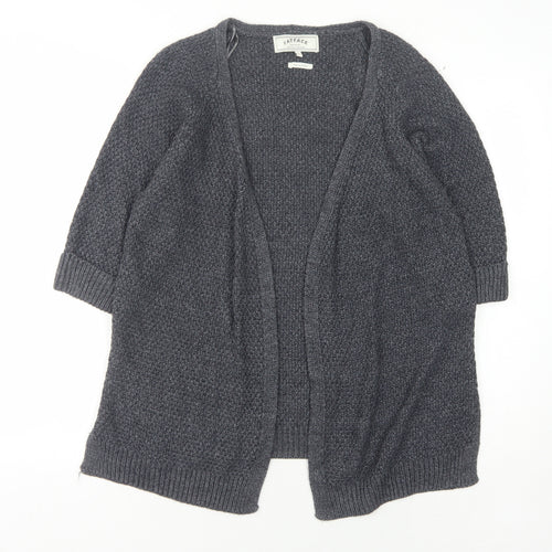 Fat Face Women's Blue Open Front Cardigan, Size S, Chunky Knit