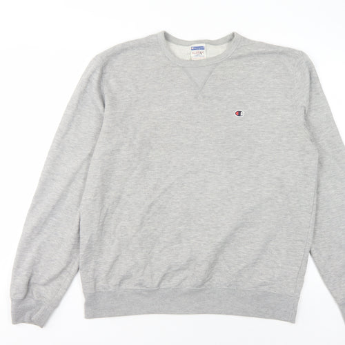Champion Grey Unisex Pullover Sweatshirt XL