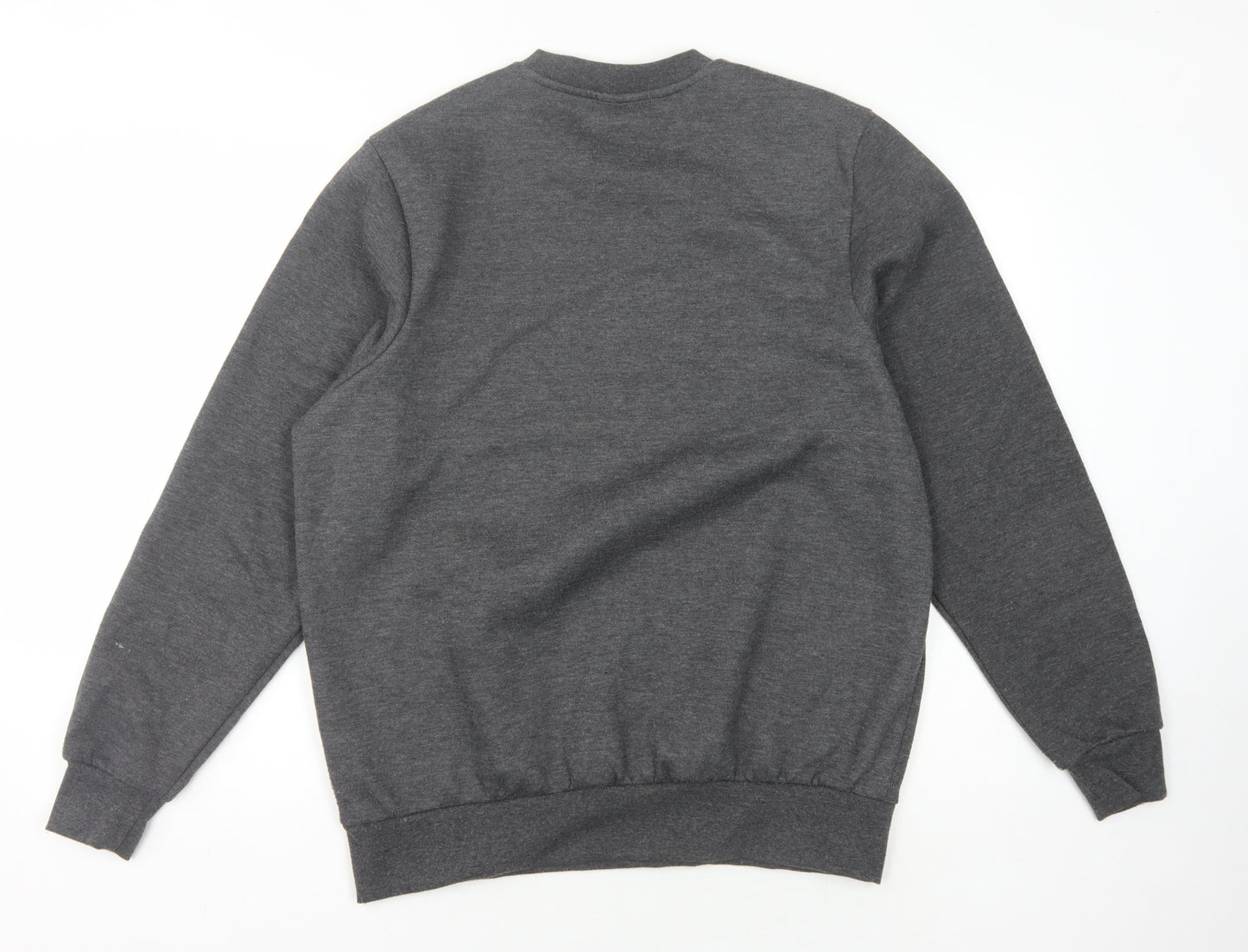 Slazenger Men's Grey Logo Sweatshirt - M, Crew Neck