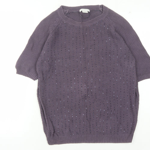 Mamas & Papas Women’s Purple Knit Pullover Jumper - Size 8