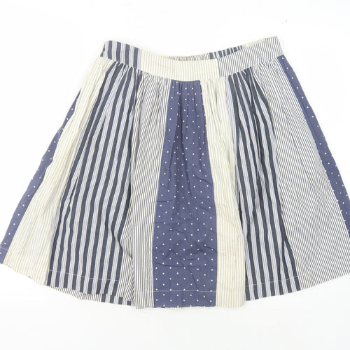 Boden Women's Blue Multi A-Line Skirt, Size 12
