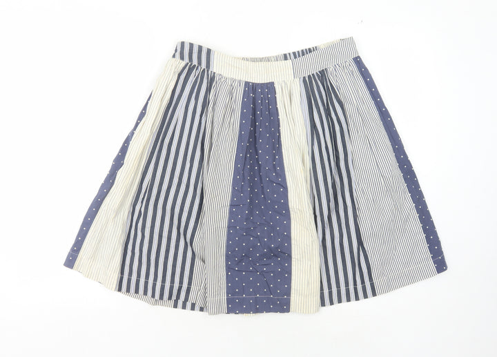 Boden Women's Blue Multi A-Line Skirt, Size 12