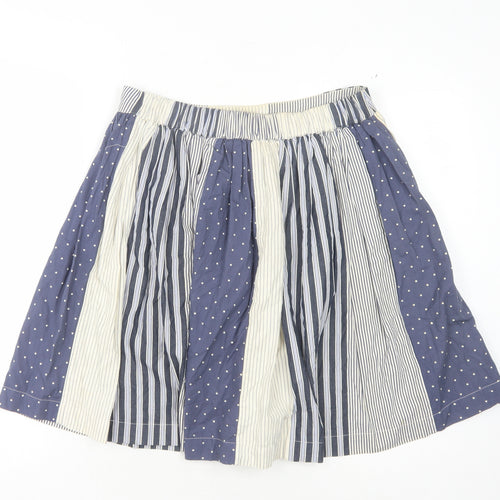 Boden Women's Blue Multi A-Line Skirt, Size 12