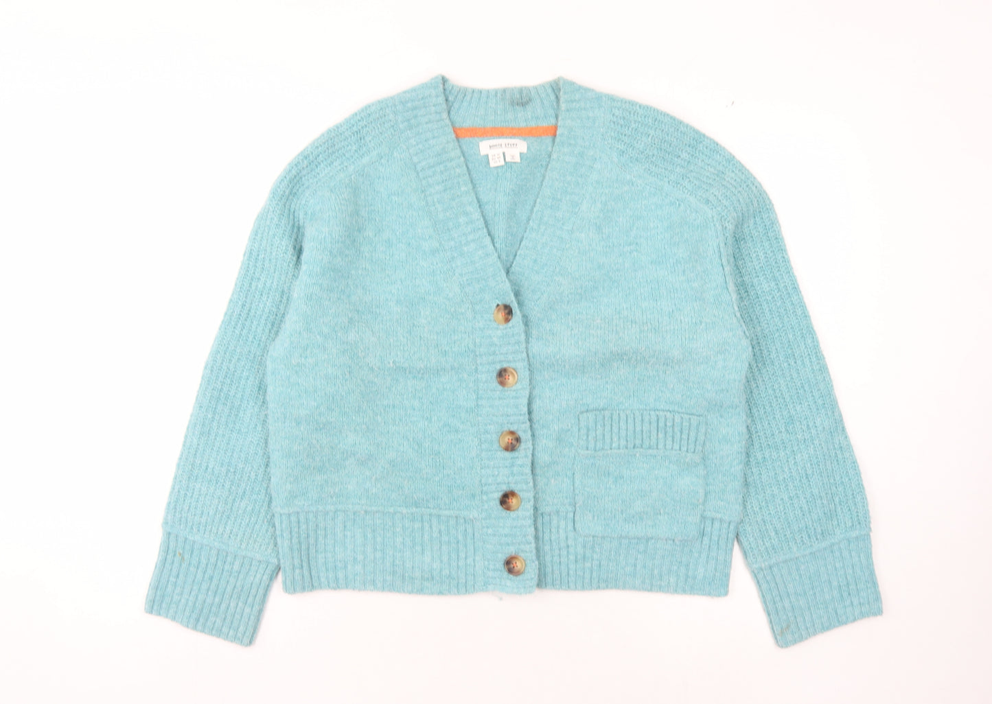 White Stuff Women's Blue Cardigan Size 12 V-Neck