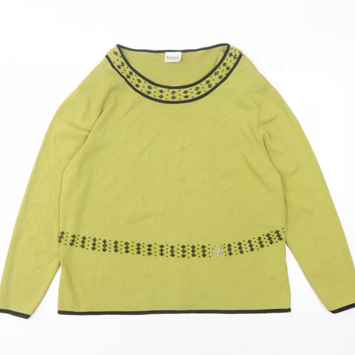 Roman Originals Women's Green Pullover XL