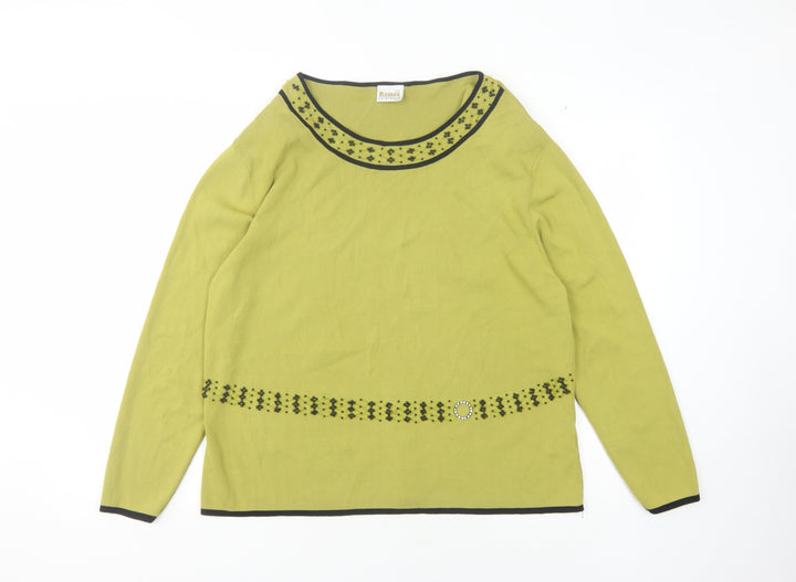 Roman Originals Women's Green Pullover XL