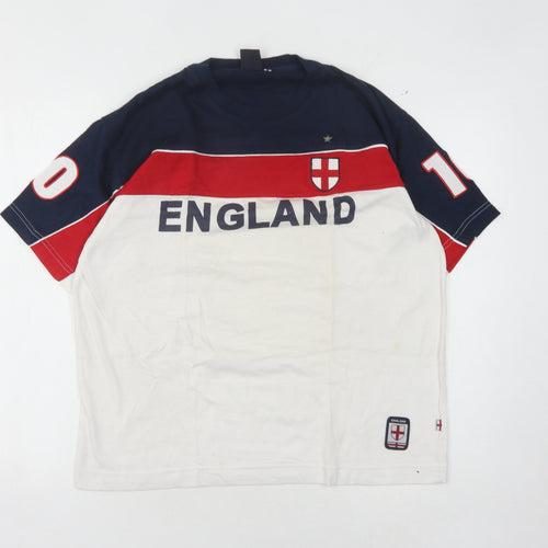 Men's England Multicoloured Sports T-Shirt, Size S