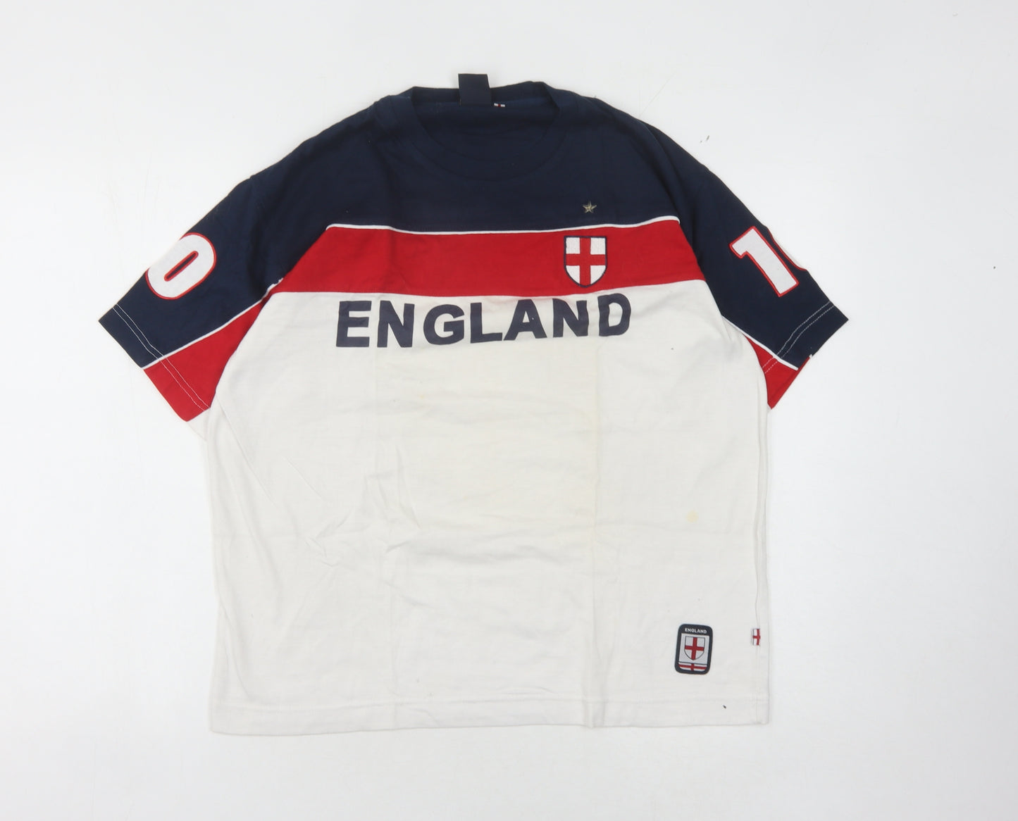 Men's England Multicoloured Sports T-Shirt, Size S