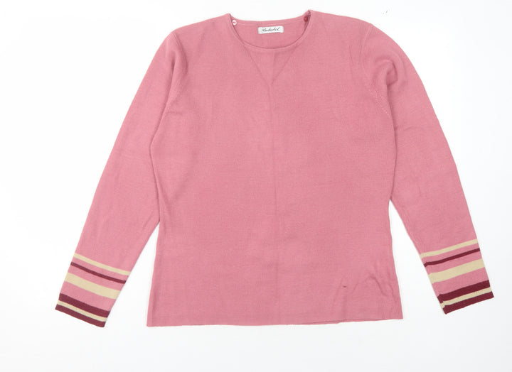 Berketex Women's Pink Striped Jumper, Size 14