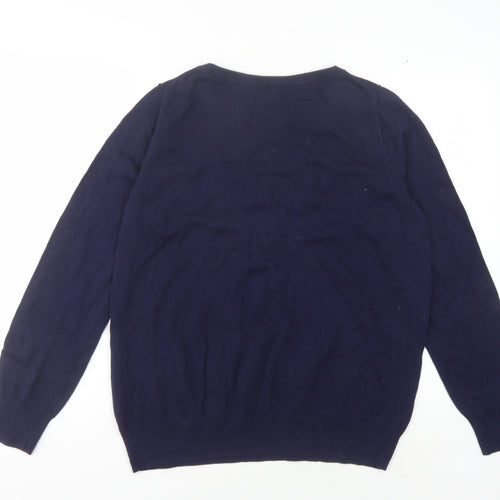 Gap Women's Blue XL Pullover Jumper Crew Neck