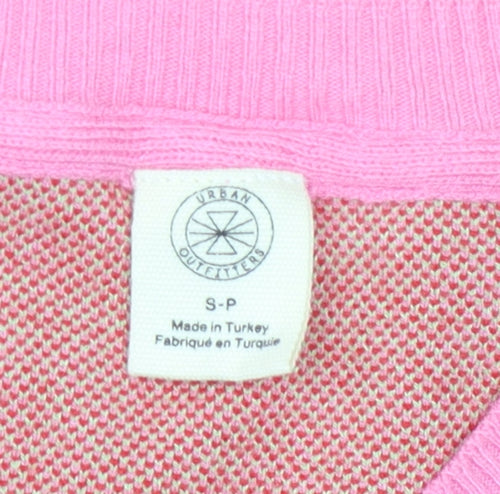 Urban Outfitters Women's Pink Sleeveless Argyle Vest S
