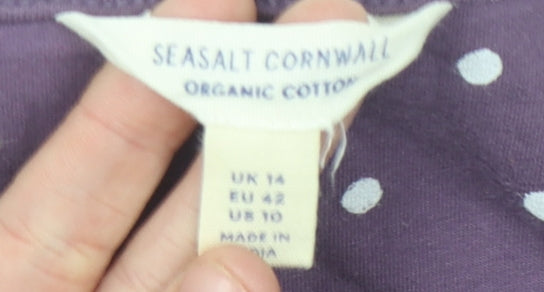 Seasalt Cornwall Women's Purple Polka Dot Dress