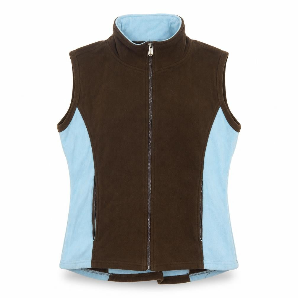 Front view of Rydale Women's Brown Waistcoat S - Polyester Fleece