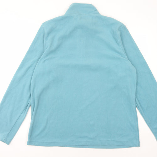 Ridge & Co. Blue Unisex 1/4 Zip Fleece Pullover Sweatshirt