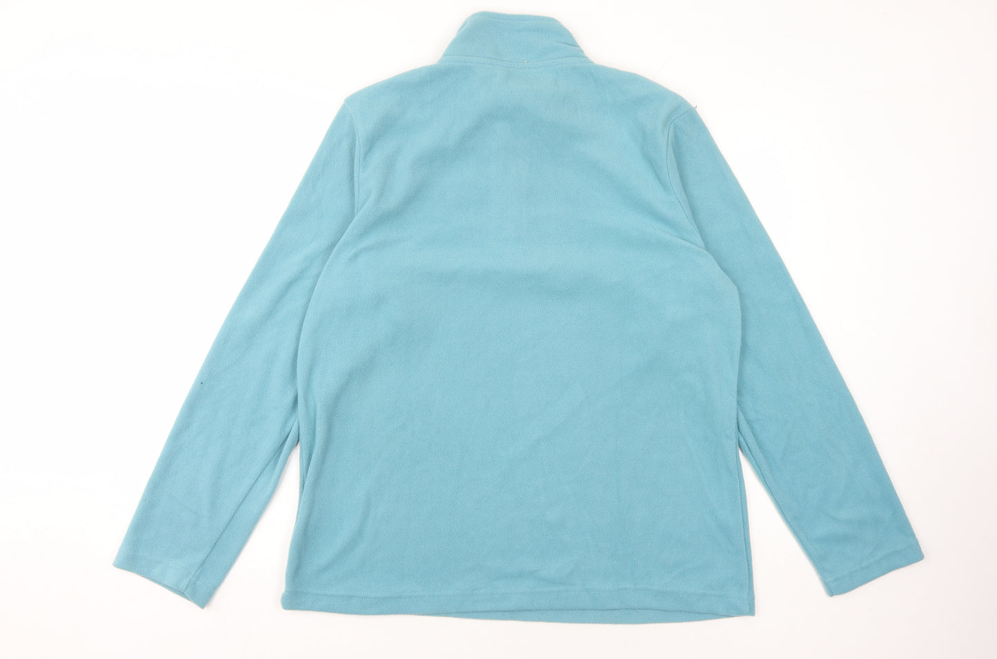 Ridge & Co. Blue Unisex 1/4 Zip Fleece Pullover Sweatshirt