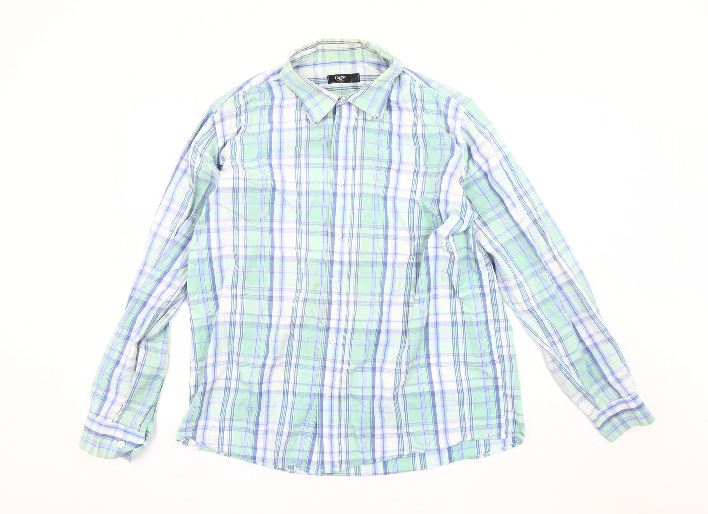 Cotton Traders Men's Multicoloured Plaid Shirt Size L