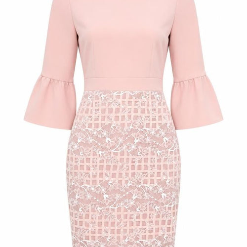 Paper Dolls Pink Lace Bodycon Dress UK 8