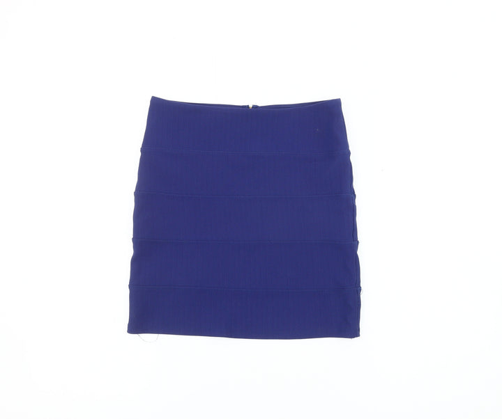 Topshop Women's Blue Bandage Short Skirt, Size 10