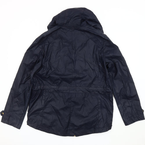 Next Women's Blue Hooded Parka Jacket Size 14