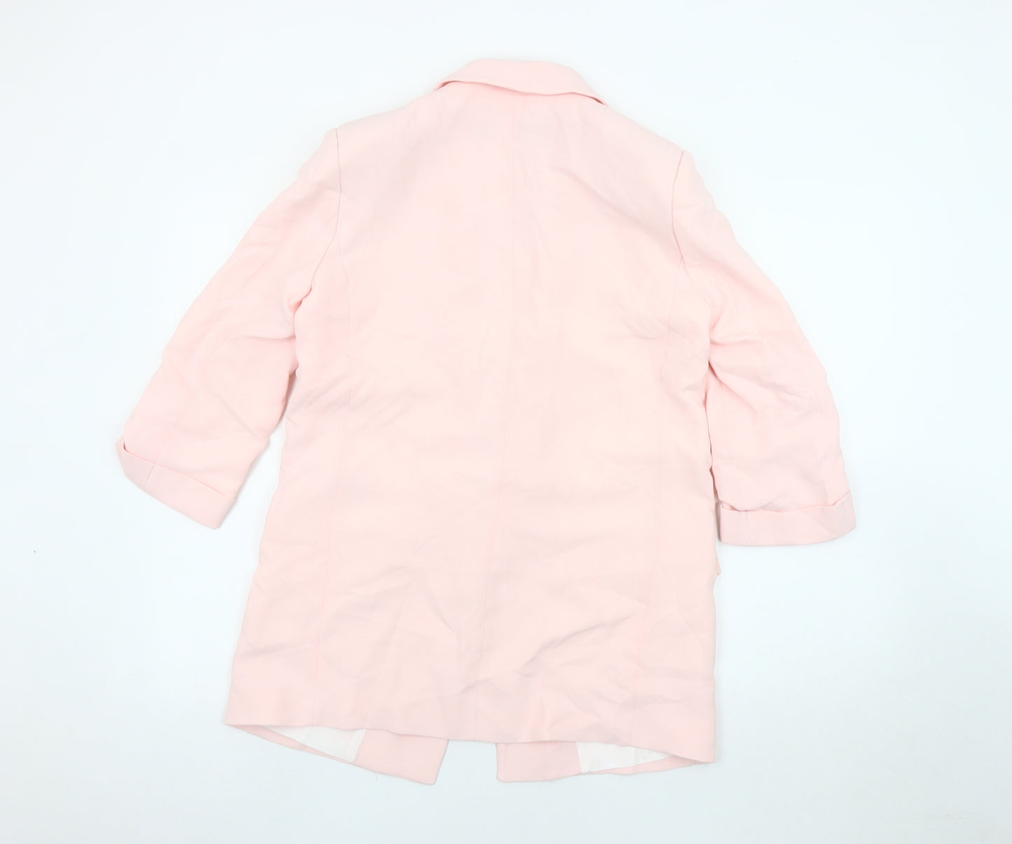 Zara Women's Pink Blazer Size 8 Classic Notch Lapel