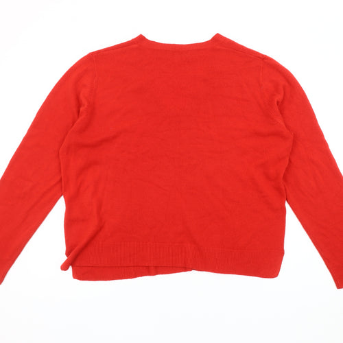Marks and Spencer Women's Red Pullover Jumper Size 16
