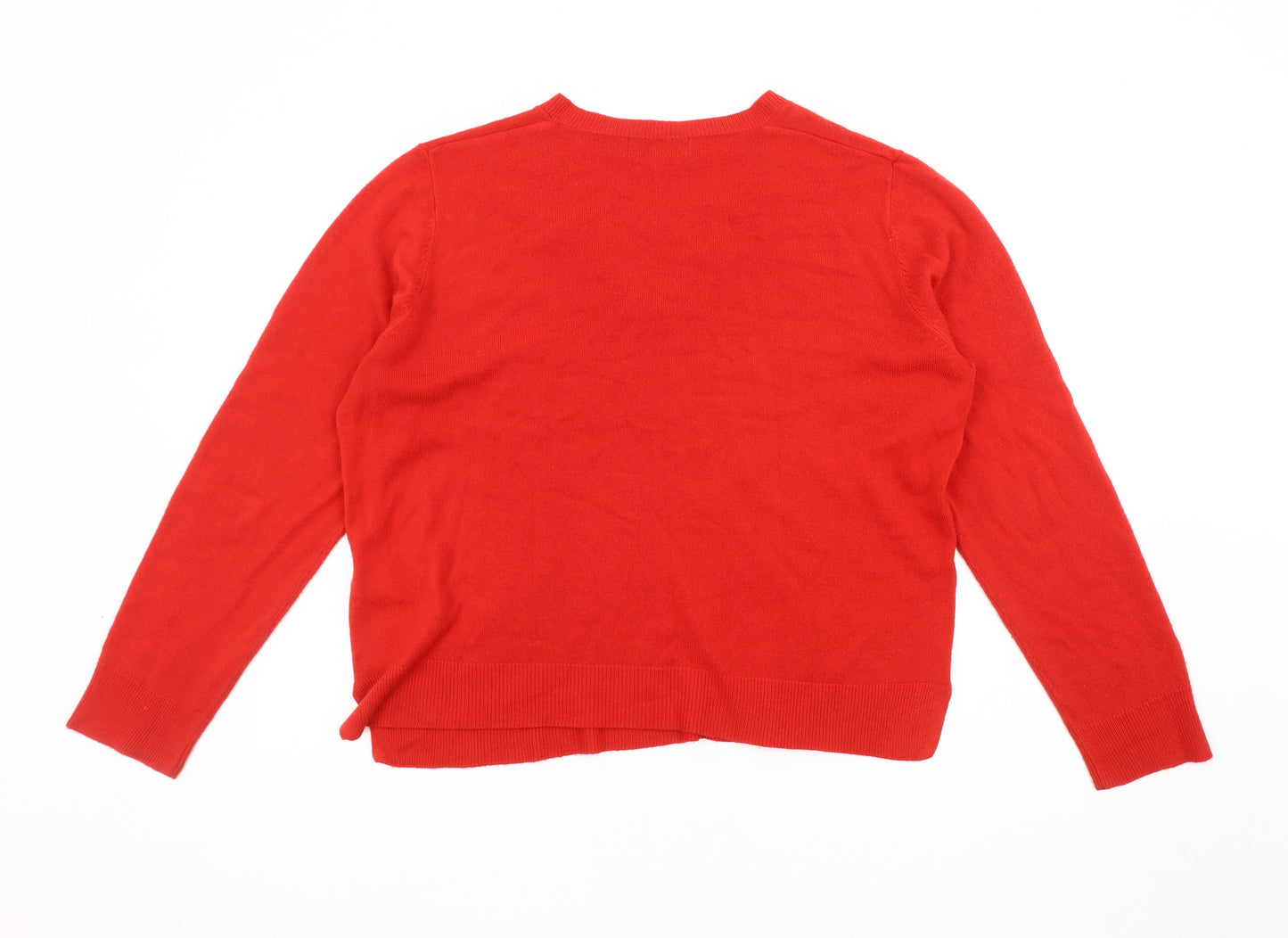 Marks and Spencer Women's Red Pullover Jumper Size 16