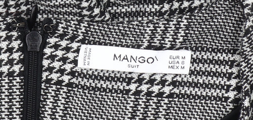 Mango Women's Grey Check Sheath Dress M