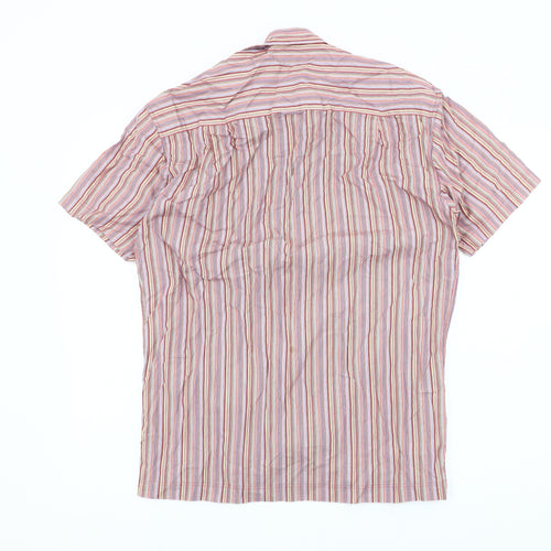 Marks and Spencer Men's Multicoloured Striped Shirt S