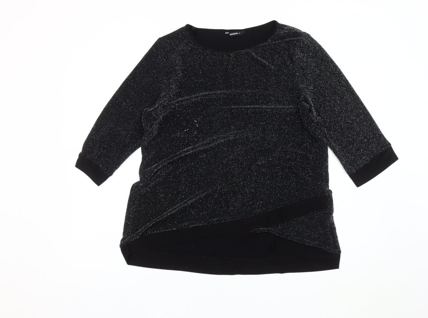 Roman Women's Black Sparkle Top Size 14