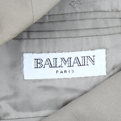 Balmain Men's Beige Regular Fit Blazer Jacket 38R