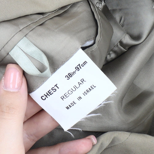 Balmain Men's Beige Regular Fit Blazer Jacket 38R