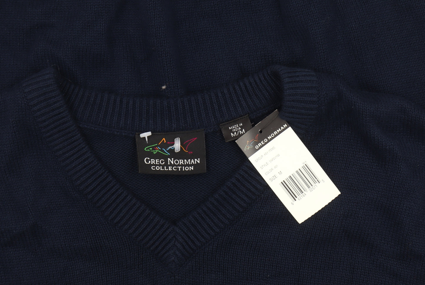 Greg Norman Men's Blue Sleeveless Knit Vest M