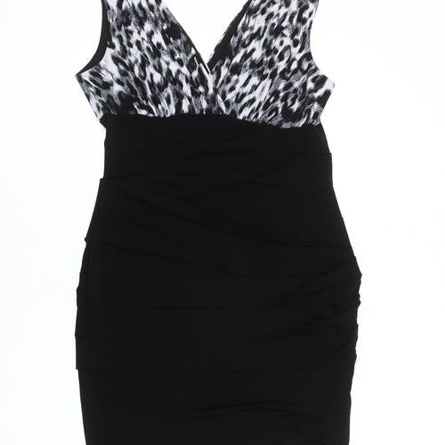 Intermission Women's Black & White Bodycon Dress, Size 12